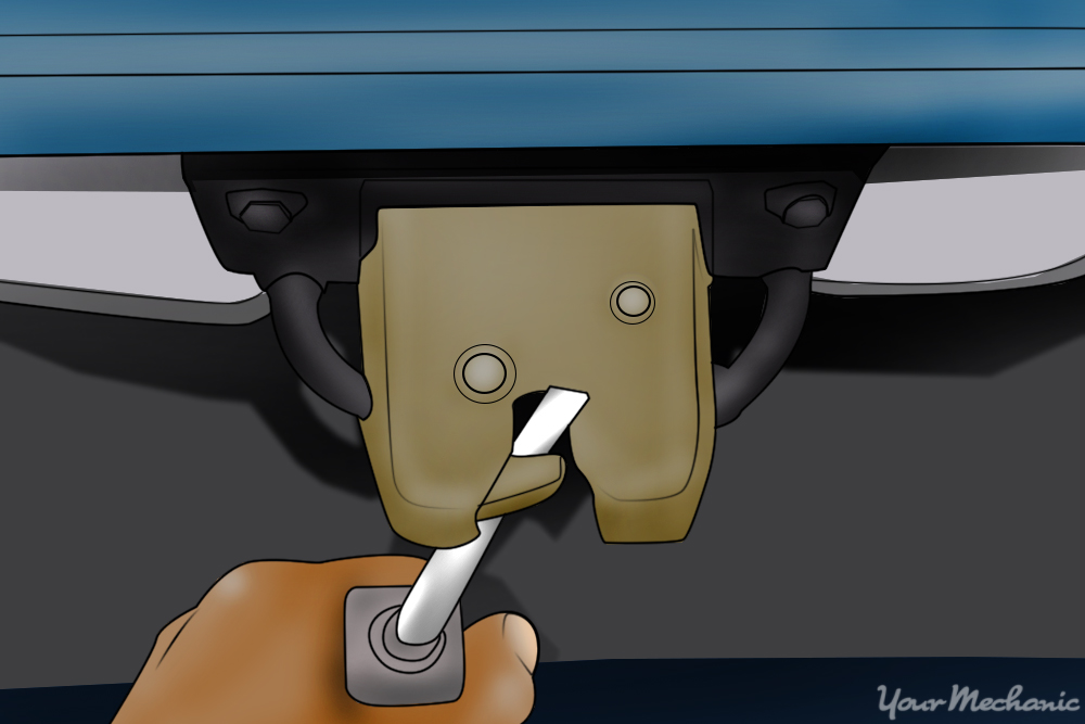 How to Replace a Trunk Striker Plate YourMechanic Advice