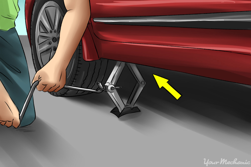 Jack Drive For Car Tire Change Jack Drive For Car Tire Change