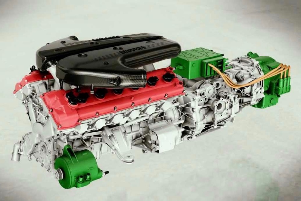 Ferrari Hybrid V12 Engine